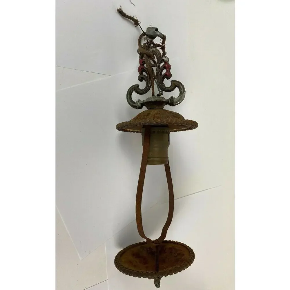 Vintage Light Fixture for Restoration or Parts ~ Cast Iron?